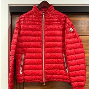 Moncler Bold Red Puffer Jacket